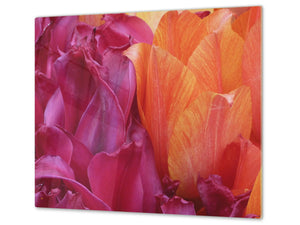 Planche à découper en verre – Couvre-plaques de cuisson D06 Série Fleurs: Texture 72