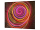 Tempered GLASS Cutting Board D01 Abstract Series: multicolored swirl