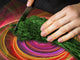 Schneidbrett aus Hartglas und schützende Arbeitsoberfläche D01 Abstract Series: multicolored swirl