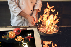 Glass Pastry Board 60D18: Glowing butterflies