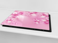 Glass Cutting Board and Worktop Saver D06 Flowers Series: Abstract art 15