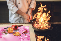 Glass Cutting Board and Worktop Saver D06 Flowers Series: Abstract art 15