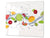 Küchenbrett aus Hartglas und Induktionskochplattenabdeckung – Schneideplatten; D07 Fruits and vegetables:  Fruits 14