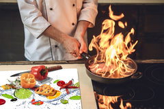 KITCHEN BOARD & Induction Cooktop Cover  D07 Fruits and vegetables: Fruits 14