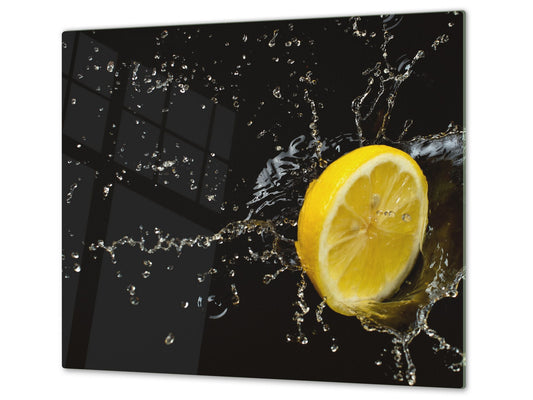 KITCHEN BOARD & Induction Cooktop Cover  D07 Fruits and vegetables: Lemon 10