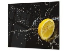 KITCHEN BOARD & Induction Cooktop Cover  D07 Fruits and vegetables: Lemon 10