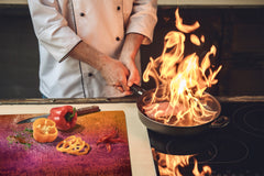 Tempered GLASS Kitchen Board – Impact & Scratch Resistant D10B Textures Series B: Texture 176