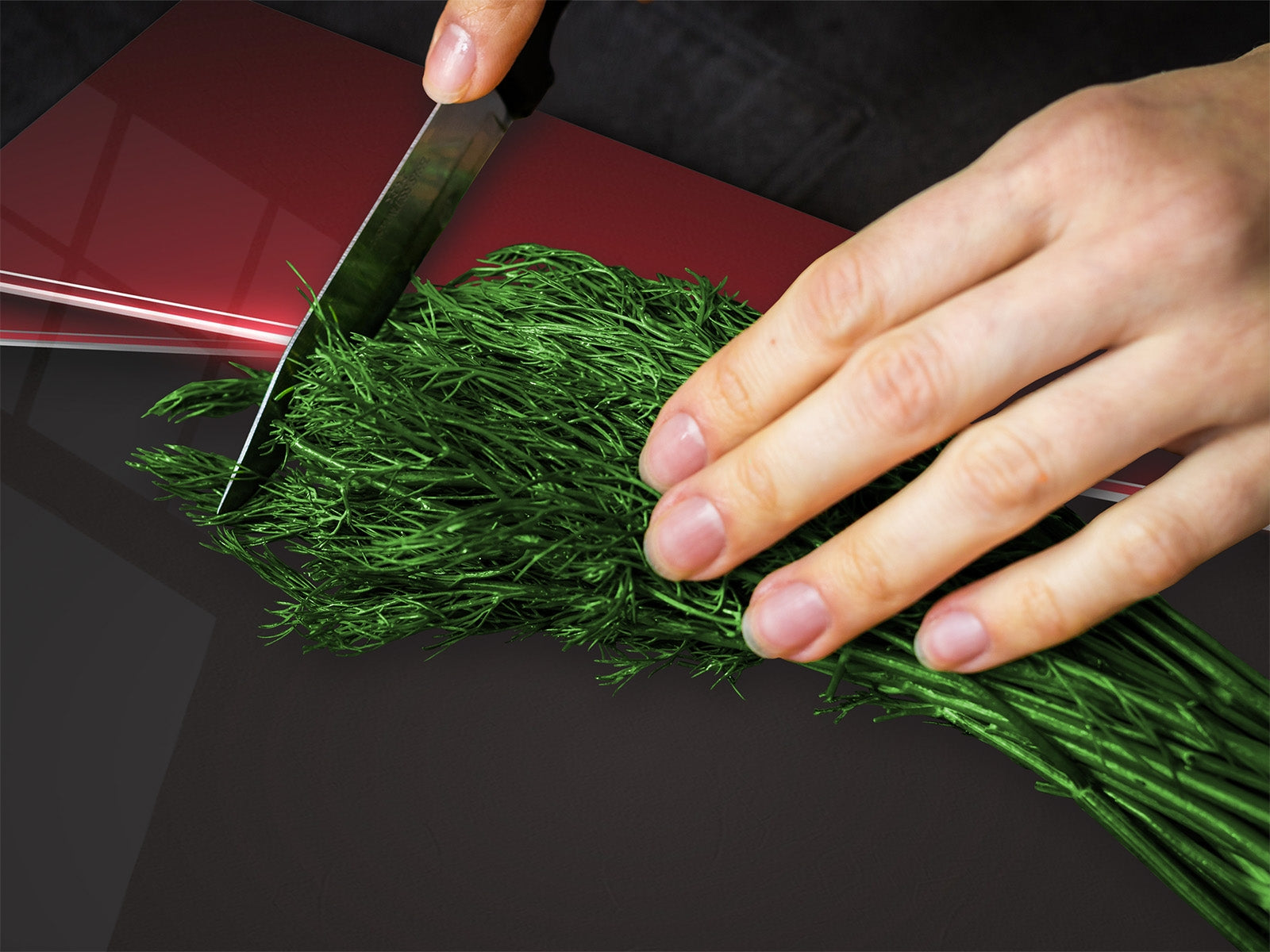 Tempered GLASS Cutting Board D01 Abstract Series: Texture 9