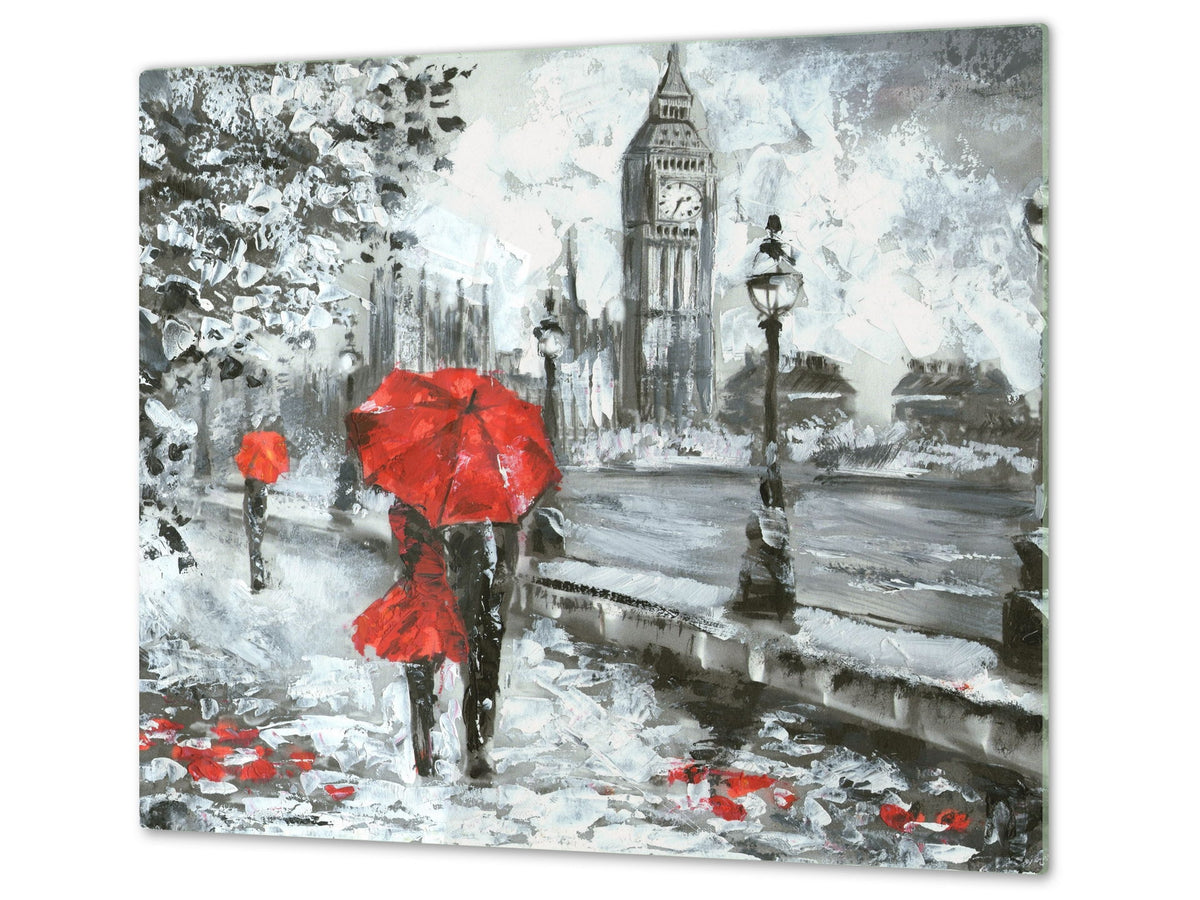 Worktop saver and Pastry Board D13 Images: Big Ben red umbrella
