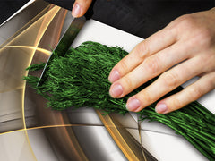 Tempered GLASS Cutting Board D01 Abstract Series: Burning Stem