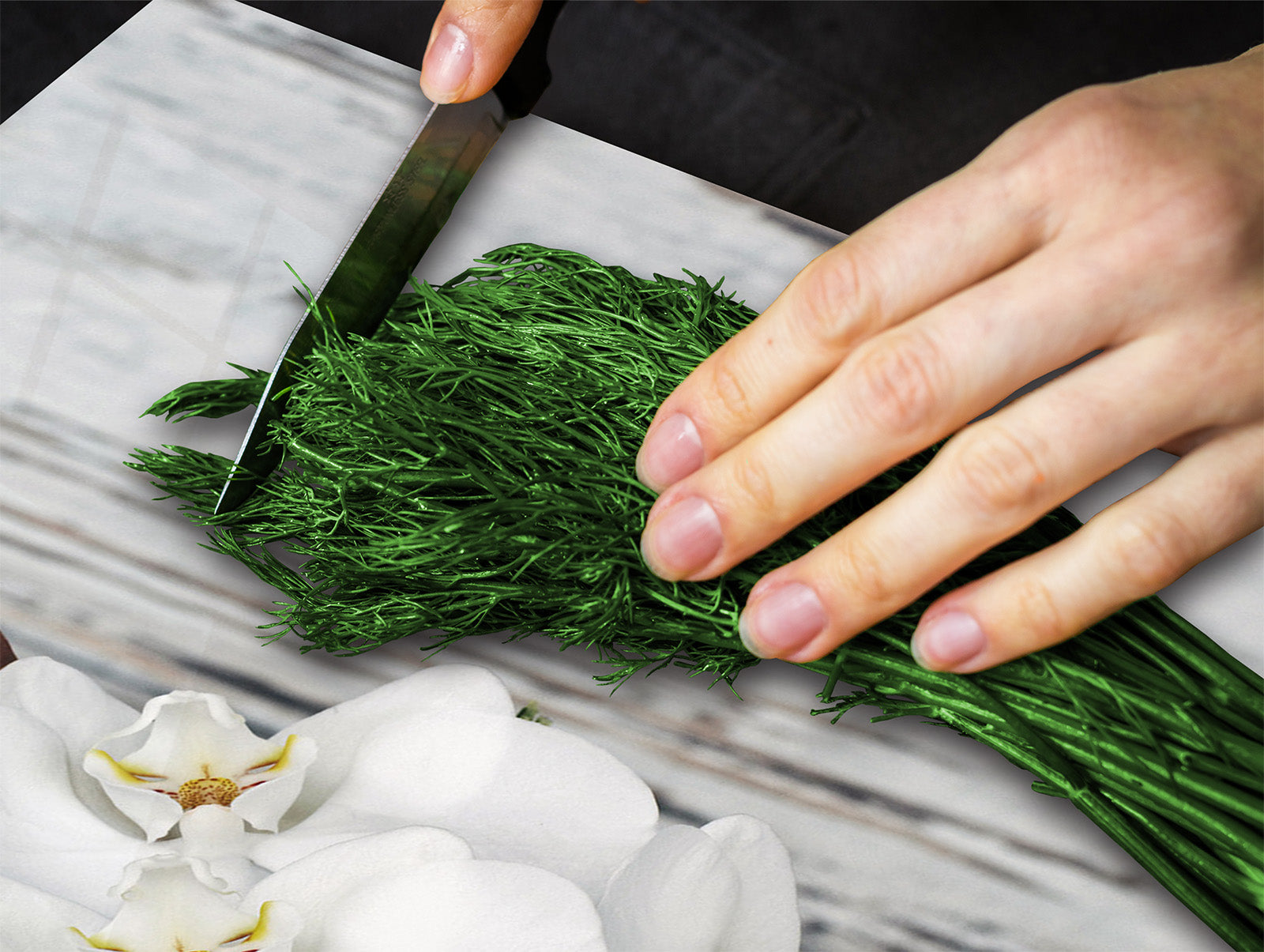 Induktionskochfeldabdeckung 60D06A: Orchidee 2