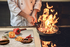 KITCHEN BOARD & Induction Cooktop Cover D05 Coffee Series: Coffee 74