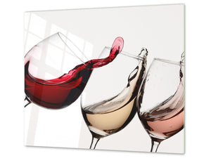 Chopping Board - Induction Cooktop Cover D04 Drinks Series: wine 8