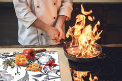 Tagliere in vetro temperato; D15 Serie Disegni: Disegno 52