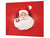 Tagliere in vetro temperato – Tagliere e proteggi; D20 Serie di Natale Segno di Babbo Natale