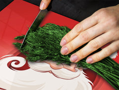 CUTTING BOARD and Cooktop Cover ;D20 Christmas Series: Santa claus sign