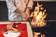 Couvre-plaques de cuisson en VERRE trempé; D20 Série de Noël Signe du Père Noël