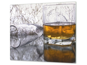 Schneidbrett aus Hartglas und schützende Arbeitsoberfläche D04 Drinks Series: Drink 6