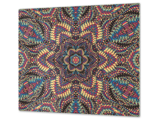 Chopping Board - Induction Cooktop Cover D14 Patterns and Mandalas Series: Decoration 4