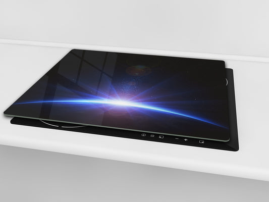 Tempered GLASS Cutting Board D01 Abstract Series: Cosmos 1