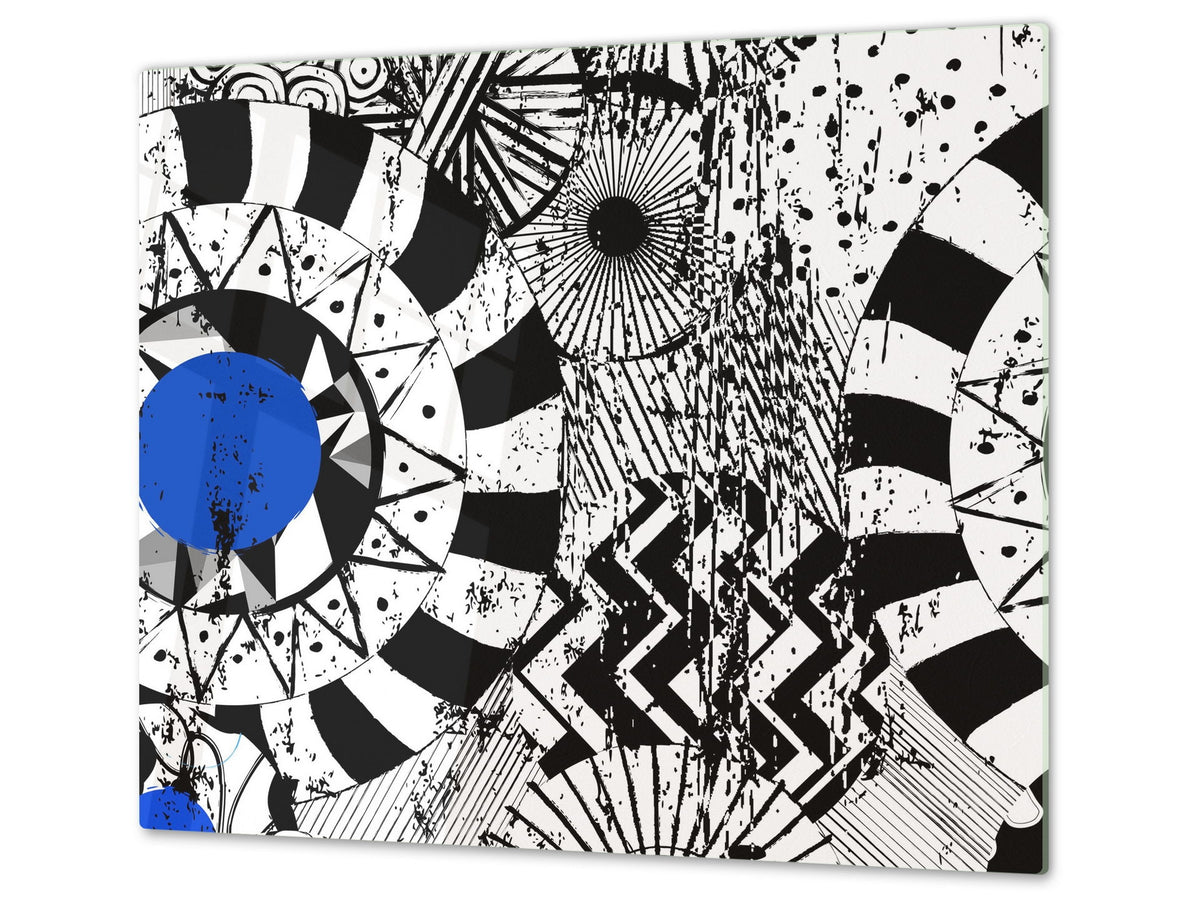 Tempered GLASS Cutting Board – Worktop saver  D15 Drawings Series: Drawing 47