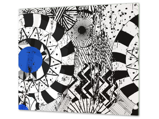 Tempered GLASS Cutting Board – Worktop saver  D15 Drawings Series: Drawing 47