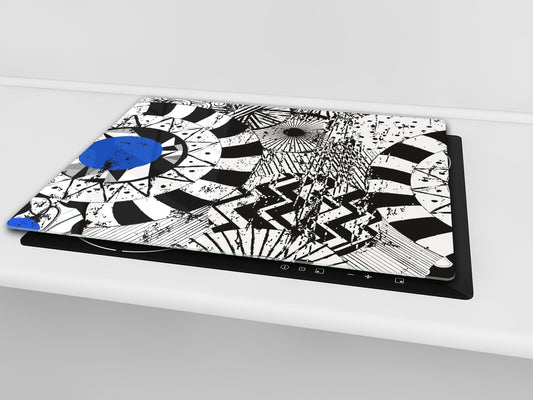 Tempered GLASS Cutting Board – Worktop saver  D15 Drawings Series: Drawing 47