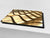 Tempered GLASS Cutting Board – Worktop saver and Pastry Board –- Glass Kitchen Board; MEASURES: SINGLE: 60 x 52 cm (23,62” x 20,47”); DOUBLE: 30 x 52 cm (11,81” x 20,47”); D28 Golden Waves Series: Abstract waves