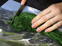 Planche à découper en verre trempé ; D08  Série Nature: Montagnes 4