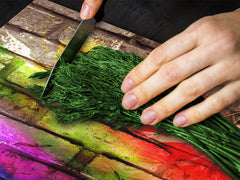 Tempered GLASS Cutting Board – Worktop saver  D15 Drawings Series: Brick wall 7