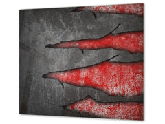 Tempered GLASS Kitchen Board D09 Other: Wound