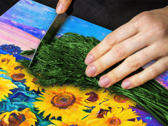 Resistant Glass Cutting Board 60D05B: Sunflowers 5