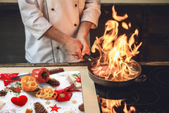 CUTTING BOARD and Cooktop Cover ;D20 Christmas Series: Christmas decorations