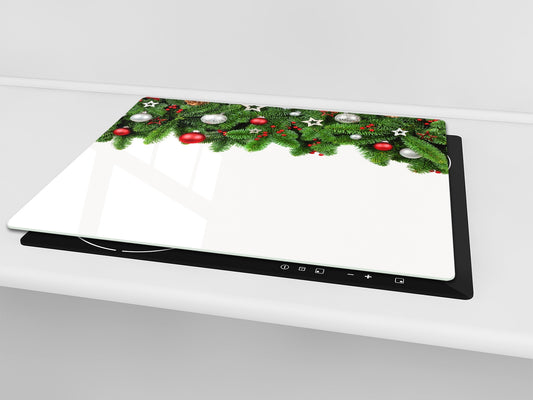 CUTTING BOARD and Cooktop Cover ;D20 Christmas Series: Christmas garland