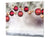 Schneidbrett aus Hartglas und schützende Arbeitsoberfläche; D20 Weihnachtsserie: Wreath in the snowGirlande im Schnee