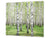 Küchenbrett aus Hartglas und Kochplattenabdeckung; D08 Nature Series:  Trees 3