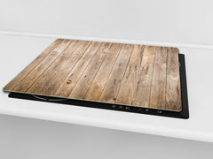 TEMPERED GLASS CHOPPING BOARD – Glass Cutting Board and Worktop Saver D26 Textures and tiles 2 Series: Vintage wood panel