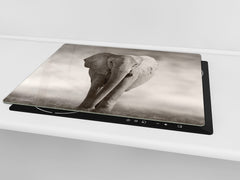 Tempered GLASS Cutting Board 60D01: Elephant 1