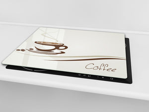 KITCHEN BOARD & Induction Cooktop Cover D05 Coffee Series: Coffee 5