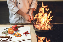 KITCHEN BOARD & Induction Cooktop Cover D05 Coffee Series: Coffee 5