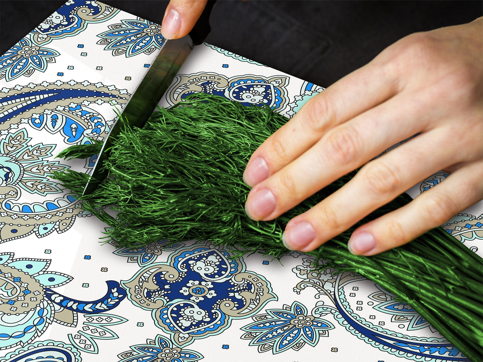 Chopping Board - Induction Cooktop Cover D14 Patterns and Mandalas Series: Drawing 87