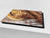 Küchenbrett aus Hartglas und Induktionskochplattenabdeckung – Schneideplatten; D07 Fruits and vegetables:  Cinnamon 1