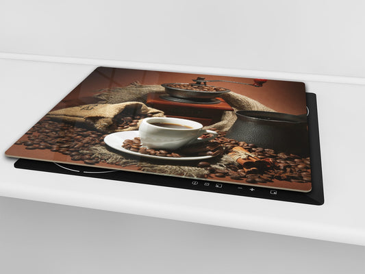 KITCHEN BOARD & Induction Cooktop Cover D05 Coffee Series: Coffee 94