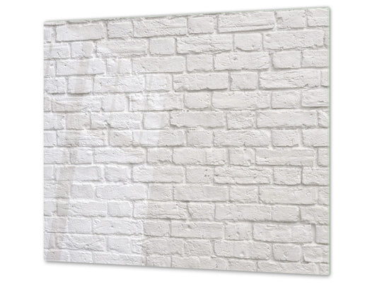 Tempered GLASS Kitchen Board – Impact & Scratch Resistant D10B Textures Series B: Brick Wall 9