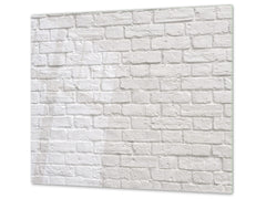 Tempered GLASS Kitchen Board – Impact & Scratch Resistant D10B Textures Series B: Brick Wall 9