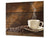 Tagliere in VETRO temperato – Proteggi-piano di lavoro e spianatoia; D05 Serie Caffè Caffè 68