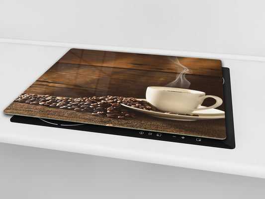 KITCHEN BOARD & Induction Cooktop Cover D05 Coffee Series: Coffee 68
