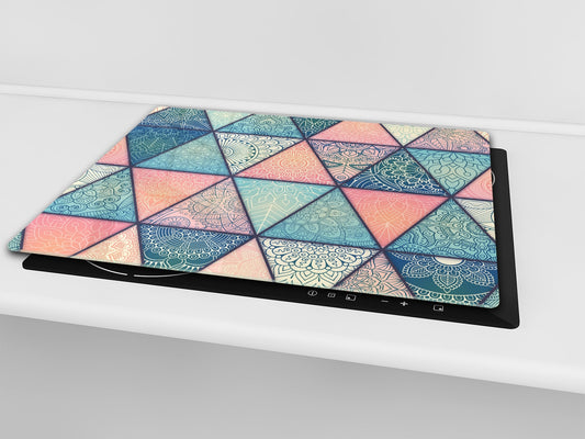 Chopping Board - Induction Cooktop Cover D14 Patterns and Mandalas Series: Moroccan 2