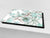 Mehrfunktional Hartglas Gehärtetes - Abdeckplatte für Induktionskochfeld - Schneideplatten;  Drawings Series: Leaves 25
