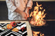 Küchenbrett aus Hartglas und Kochplattenabdeckung; D14 Patterns and Mandalas Series: Gray 3